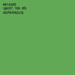 #61A955 - Asparagus Color Image