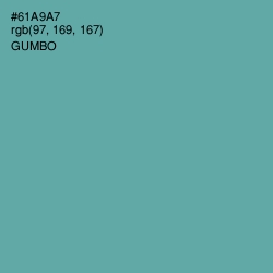 #61A9A7 - Gumbo Color Image