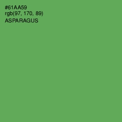 #61AA59 - Asparagus Color Image