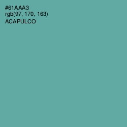 #61AAA3 - Acapulco Color Image