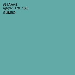 #61AAA8 - Gumbo Color Image