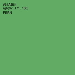 #61AB64 - Fern Color Image