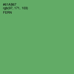 #61AB67 - Fern Color Image