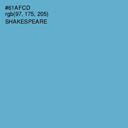 #61AFCD - Shakespeare Color Image