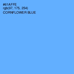 #61AFFE - Cornflower Blue Color Image