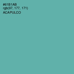 #61B1AB - Acapulco Color Image
