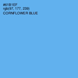 #61B1EF - Cornflower Blue Color Image