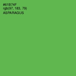 #61B74F - Asparagus Color Image