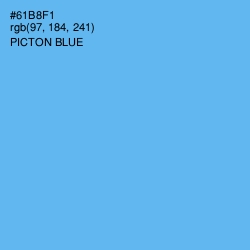 #61B8F1 - Picton Blue Color Image
