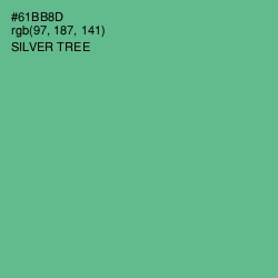 #61BB8D - Silver Tree Color Image