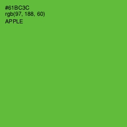 #61BC3C - Apple Color Image