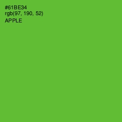 #61BE34 - Apple Color Image