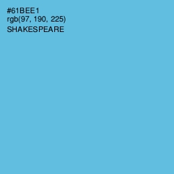 #61BEE1 - Shakespeare Color Image