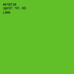 #61BF28 - Lima Color Image