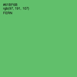 #61BF6B - Fern Color Image