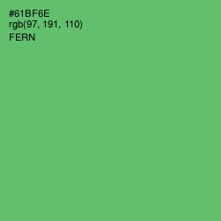 #61BF6E - Fern Color Image