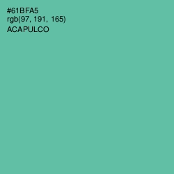 #61BFA5 - Acapulco Color Image