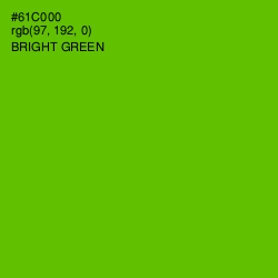 #61C000 - Bright Green Color Image