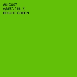 #61C007 - Bright Green Color Image