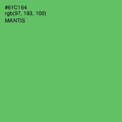 #61C164 - Mantis Color Image