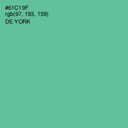 #61C19F - De York Color Image