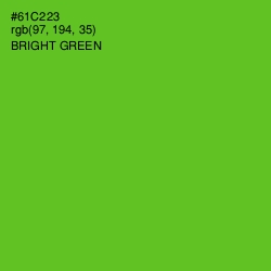 #61C223 - Bright Green Color Image