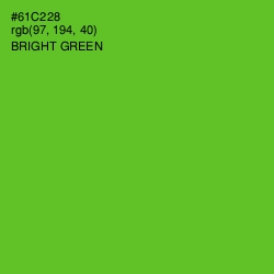 #61C228 - Bright Green Color Image