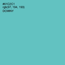 #61C2C1 - Downy Color Image