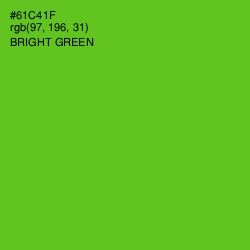 #61C41F - Bright Green Color Image