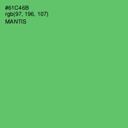 #61C46B - Mantis Color Image