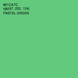 #61CA7C - Pastel Green Color Image