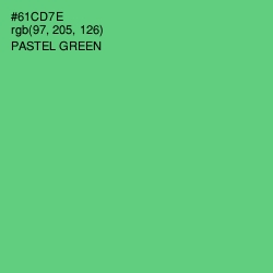 #61CD7E - Pastel Green Color Image