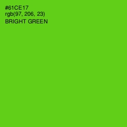 #61CE17 - Bright Green Color Image