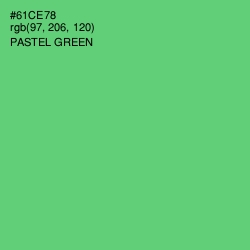 #61CE78 - Pastel Green Color Image
