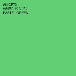 #61CF73 - Pastel Green Color Image