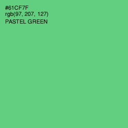 #61CF7F - Pastel Green Color Image