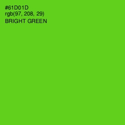 #61D01D - Bright Green Color Image