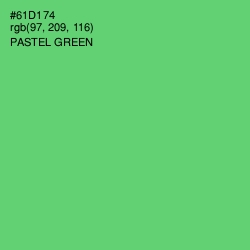 #61D174 - Pastel Green Color Image