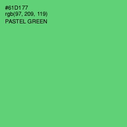 #61D177 - Pastel Green Color Image