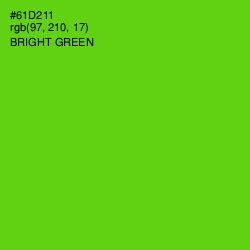 #61D211 - Bright Green Color Image
