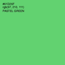 #61D26F - Pastel Green Color Image