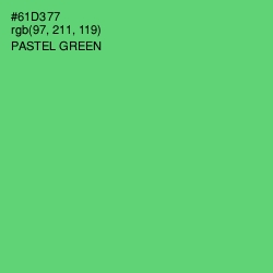 #61D377 - Pastel Green Color Image