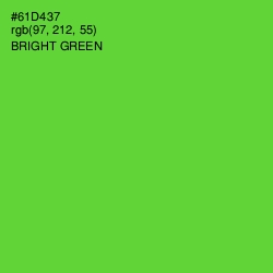 #61D437 - Bright Green Color Image