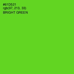 #61D521 - Bright Green Color Image