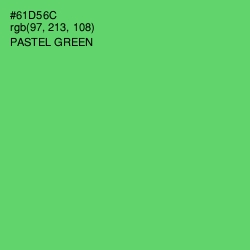 #61D56C - Pastel Green Color Image