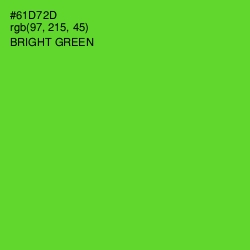 #61D72D - Bright Green Color Image