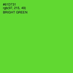 #61D731 - Bright Green Color Image