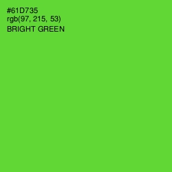 #61D735 - Bright Green Color Image