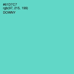 #61D7C7 - Downy Color Image