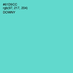 #61D9CC - Downy Color Image